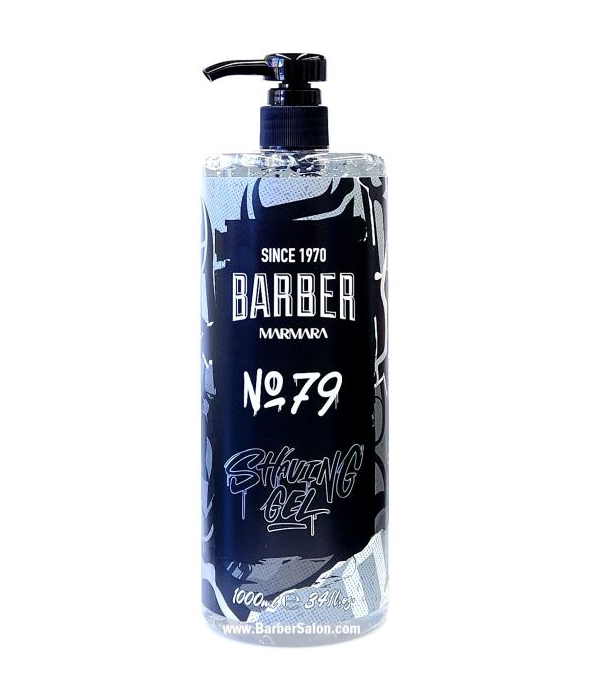 Bottle of Barber Marmara Shaping Gel with pump on a white background
