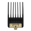 Black hair comb with gold BaBylissPRO logo on a white background