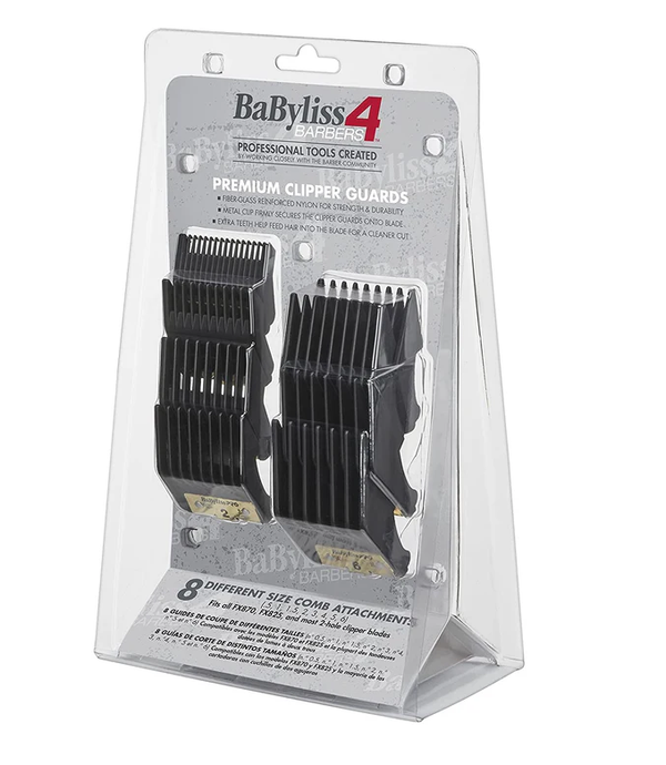 BaByliss 4 premium clipper guards packaging with clear plastic cover