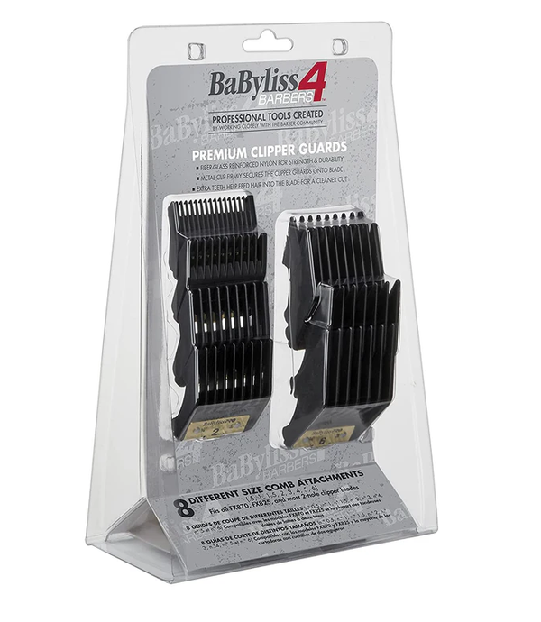BaByliss 4 premium clipper guards packaging on a white background