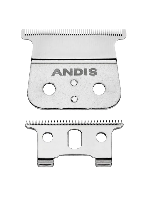 Two ANDIS hair clippers blades on a white background