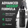 Tomb 45 Advanced Nodrip Formula bottle with text on a black background