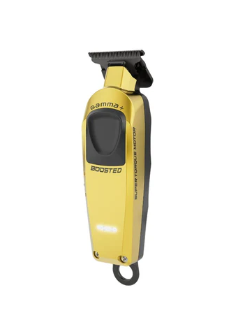 Yellow and black grooming tool on a white background