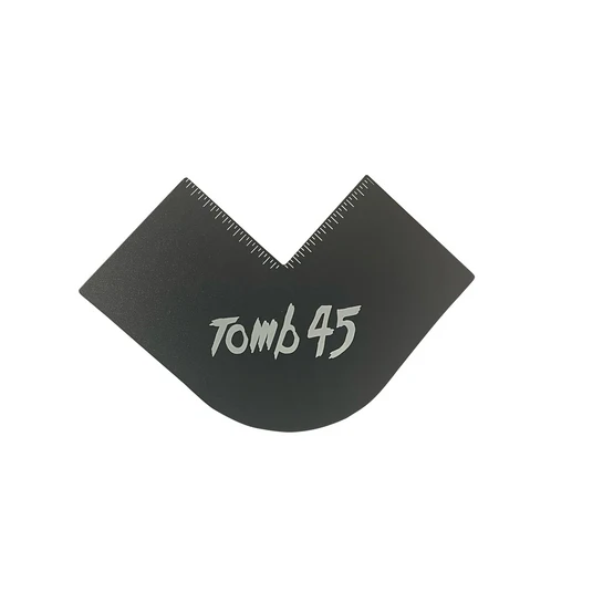 Black plastic tool with 'Tomb 45' branding on a white background