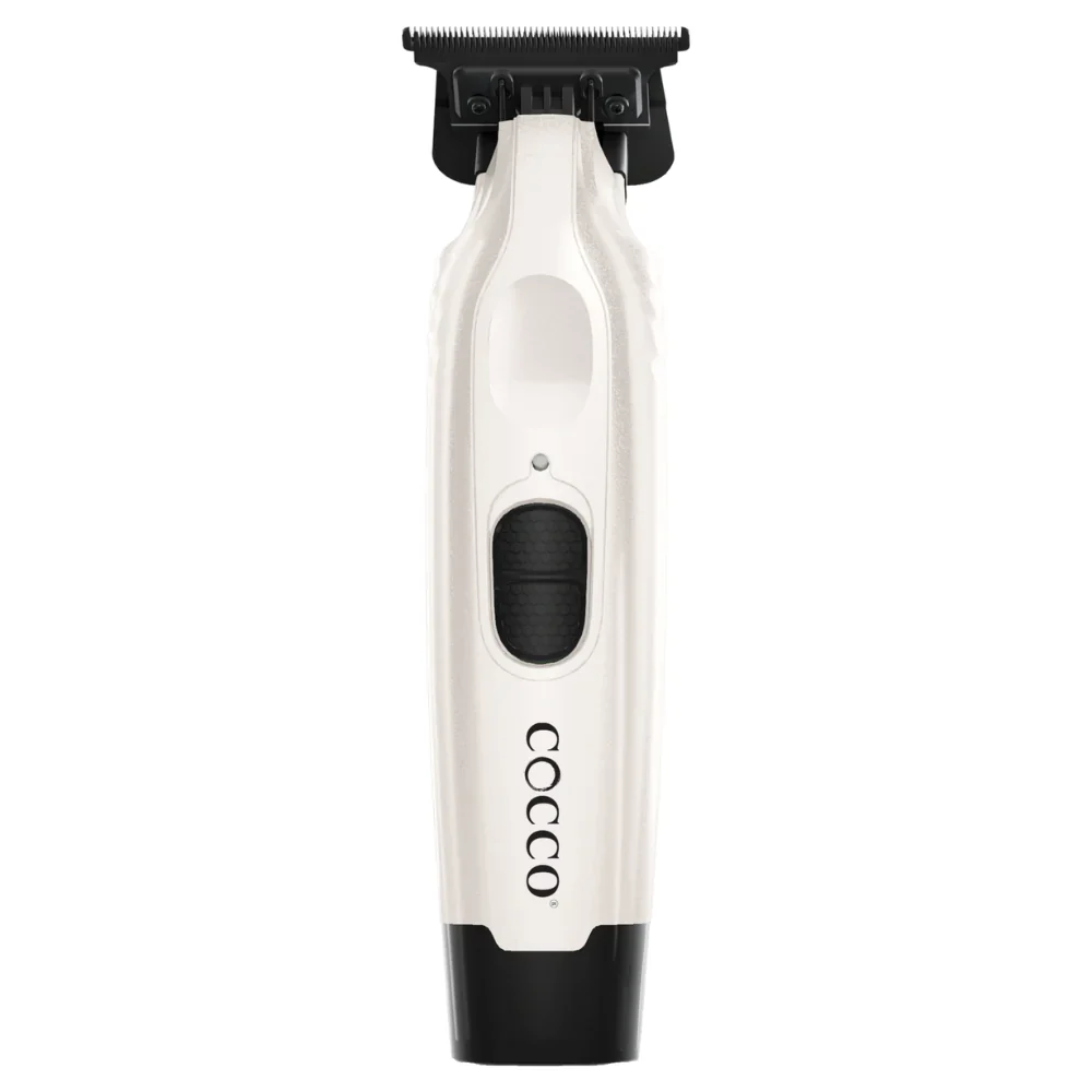 White and black hair trimmer with 'COCCO' branding on a white background