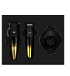 JRL Professional Fresh Fade 2020 Limited Edition Gold Collection Clipper & Trimmer Set + Charging Base