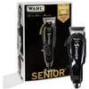 Wahl Senior hair clipper packaging with black and gold design