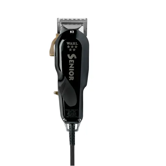 Black Wahl Senior hair clipper on a white background