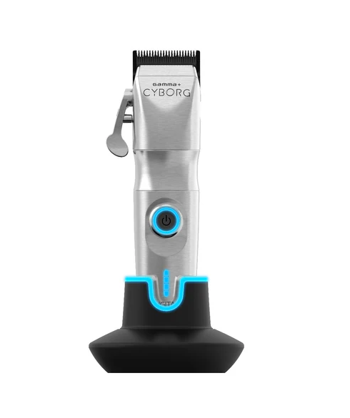 Hair clipper with 'Cyborg' branding on a white background