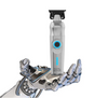 Robotic hand with digital motor on a white background