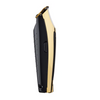 Black and gold hair trimmer on a white background