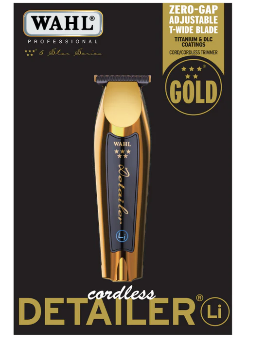 Wahl Professional Detailer Li cordless trimmer on a black background
