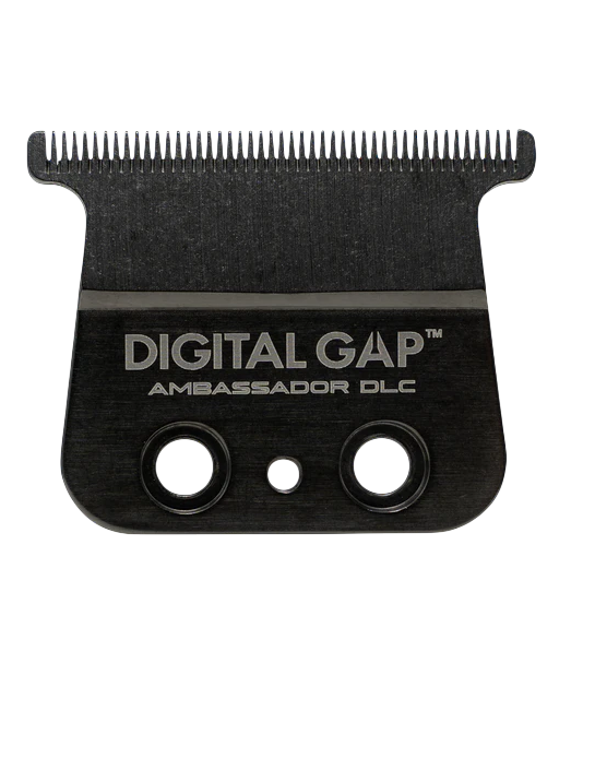 Black grooming blade with 'Digital Gap' branding on a white background