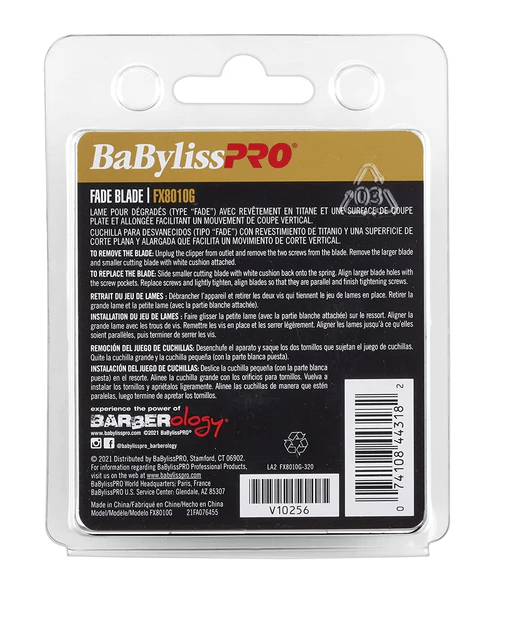BaBylissPRO Gold Titanium Fade Blade (FX8010G)