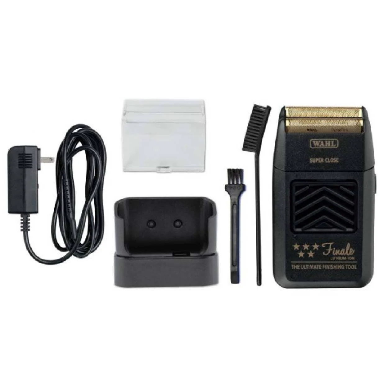 Wahl electric shaver set with accessories on a white background