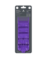 Purple hair comb set in packaging on a white background