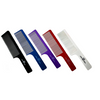 Set of five colorful combs on a white background
