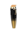 Hair clipper with gold and black design on a white background