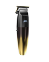 Black and gold hair trimmer with 'JRL' branding on a white background