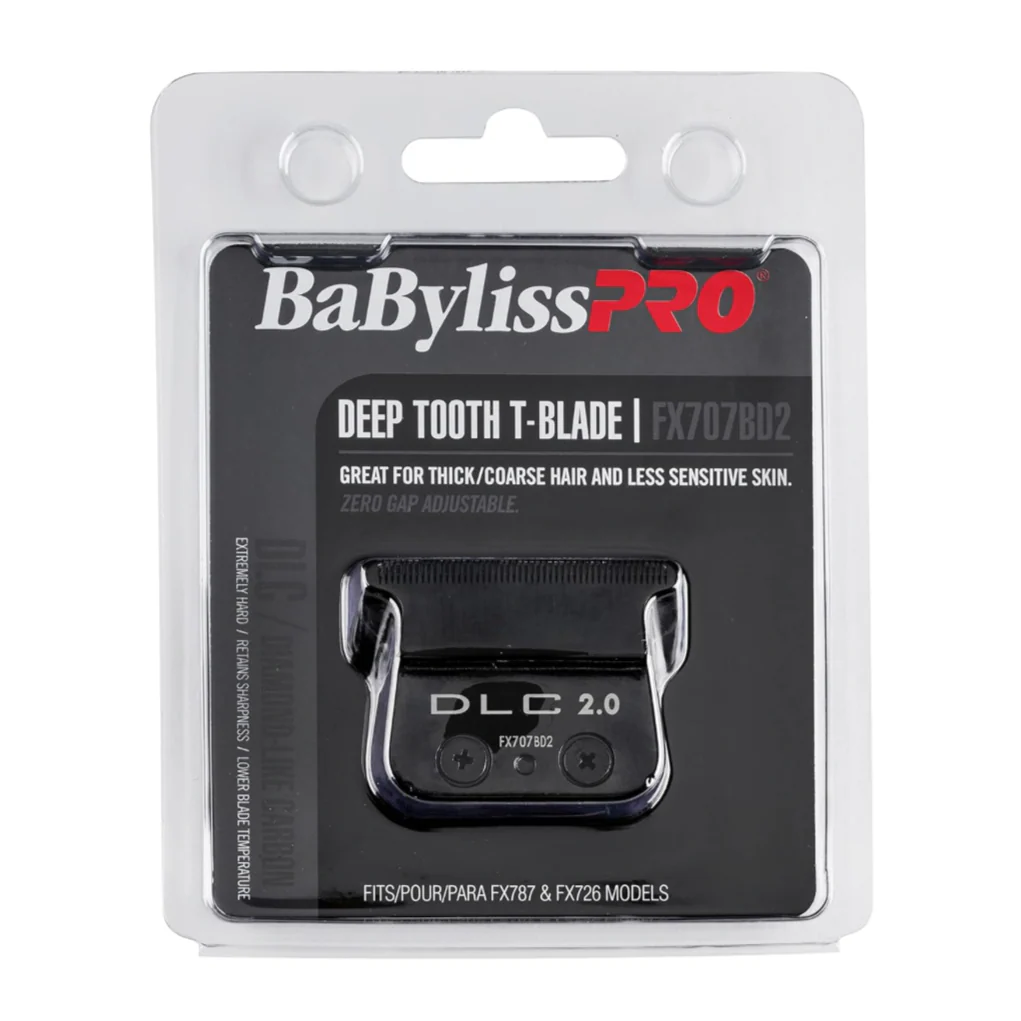 BaBylissPro deep tooth T-blade packaging on a white background
