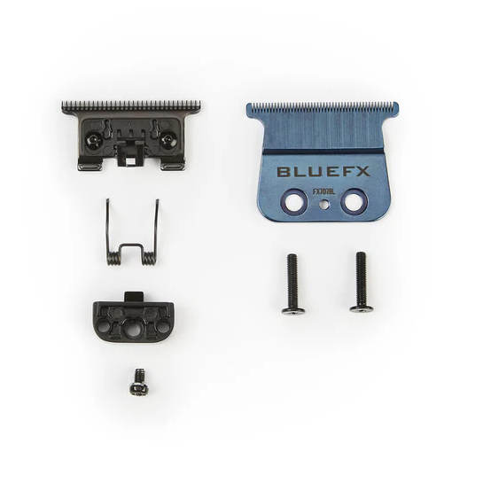 BlueFX grooming tool parts on a white background