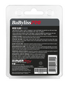 Back of a BaBylissPRO hair styling tool packaging with text and barcode.