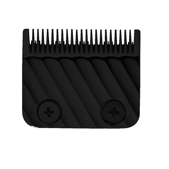Black hair clipper comb on a white background