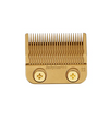 Gold hair clipper comb on a white background