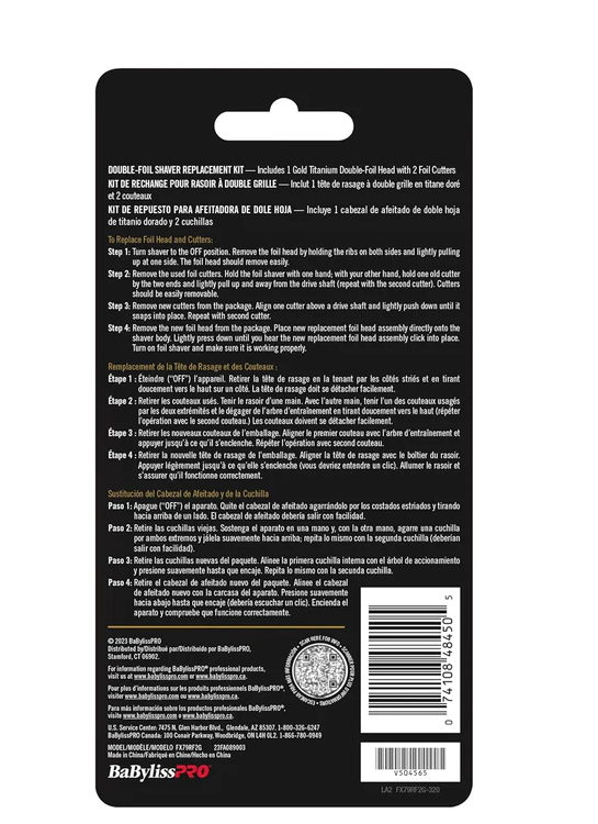 Back of a hair product packaging with text and branding