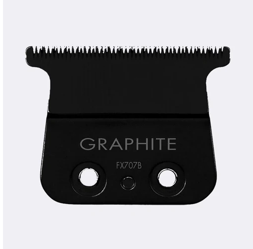 Black grooming blade with 'Graphite' branding on a white background