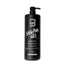 Black L3VEL3 Ice 1000ml  bottle of shaving gel with a pump on a white background