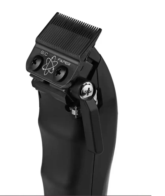 Black hair clipper with 'S.C. Paper' branding on a white background