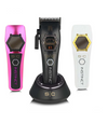 Three hair clippers in pink, black, and white with 'SIC' branding on a white background.