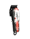 Hair clipper with floral design on a white background