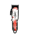 Hair clipper with a colorful design on a white background