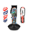 Colorful hair clipper set with 'Stylecraft'  branded design on a white background
