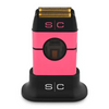 Pink and black electric shaver with 's/c' branding on a white background