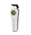 White professional trimmer with gold accents on a white background