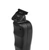 Black professional hair trimmer with a black blade on a white background