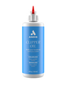 Andis clipper oil bottle with blue label on a white background