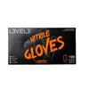 L3VEL3 Professional Nitrile Gloves 100pk - Orange