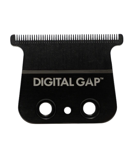 Black grooming trimmer blade with 'Digital Gap' branding on a white background