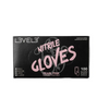 Box of Level3 nitrile gloves in pearl pink on a white background