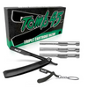 Tomb 45 triple cartridge razor set with packaging on a white background