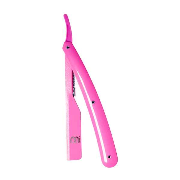 L3VEL3 Pink straight razor on a white background
