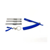 blue tomb 45 triple cartridge razor and a keychain on a white background