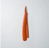 LEVEL3 Orange straight razor on a white background