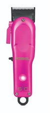 Pink hair clipper with 'Rebel' branding on a white background