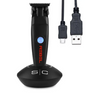 Hair trimmer with USB cable on a white background