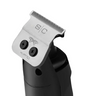 Hair trimmer head with brand logo on a white background